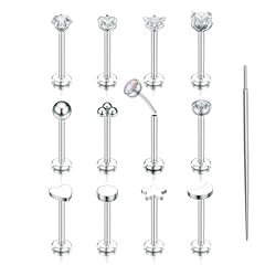 A: Silver,18G-Push in-Bar 8mm