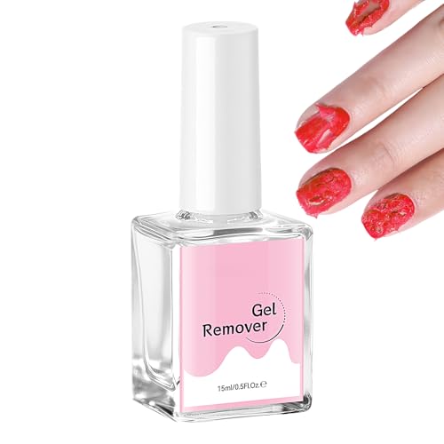 Quitaesmaltes en Gel | Quitaesmalte de 15 ml | Líquido Despegable Seguro Sin Remojo Ni Envuelta Para Hogar Manicura Salón Viaje Mujeres Niñas Artistas