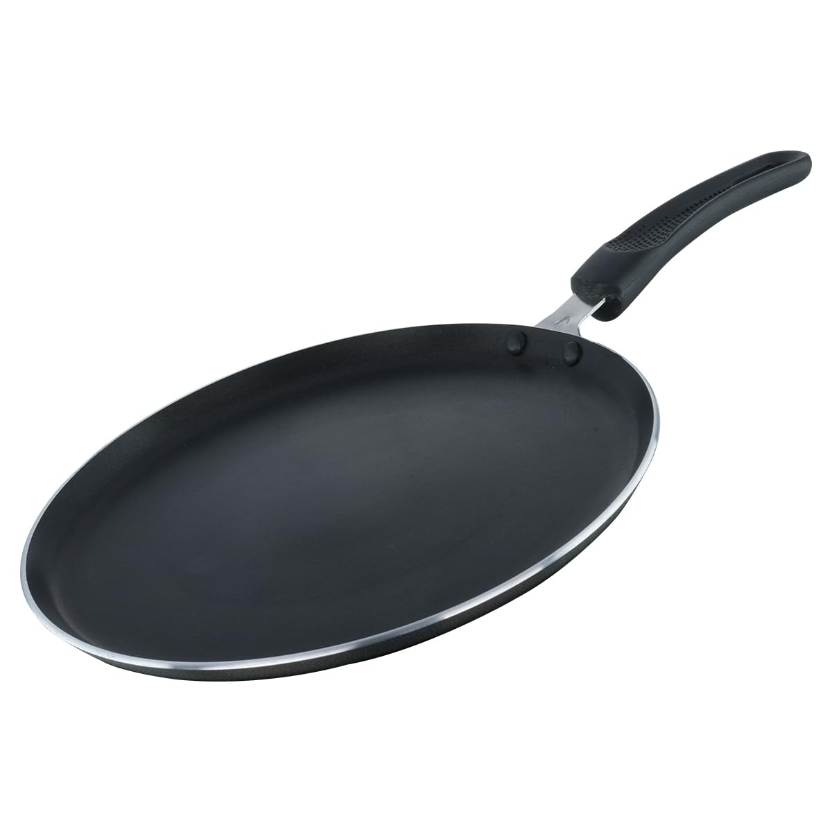 Prestige Non-Stick Dosa Tawa 27.5cm | OSP IB | Gas & Induction Compatible | PFOA Free | Metal Spoon Friendly | Sturdy Handle | 1Y Warranty | ISI Certified Prestige Non-Stick Dosa Tawa 27.5cm | OSP IB | Gas & Induction Compatible | PFOA Free | Metal Spoon Friendly | Sturdy Handle | 1Y Warranty | ISI Certified