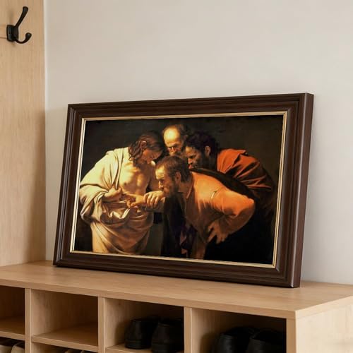 Tableau Caravaggio L'Incrédulité de Saint Thomas 50x76 cm - 3