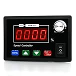 Reeatel Digital Display Speed Adjustable PWM Forward to Reverse Rotation Tachometer Black 1 Piece