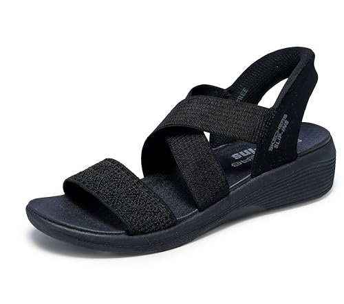Skechers Women's Arya-Very Demure Hands Free Slip-ins Wedge Sandal