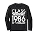 Vintage Class of 1986 Reunion Classmates Party High School Long Sleeve T-Shirt