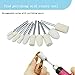Luo ke 100 Pcs Wool Polishing Bits - 1/8 Inch Shank Compressed Wool Felt Polishing Bits Buffing Kits for Dremel Rotary Tool