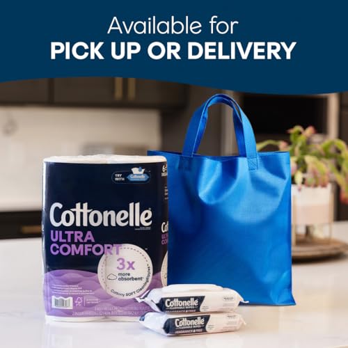 Image of Cottonelle Fragrance Free Flushable Wet Wipes, Adult Wet Wipes, 2 Flip-Top Packs, 42 Wipes Per Pack