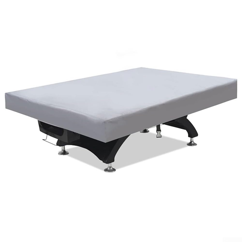 Housse imperméable pour table de billard durable de 2,1 m – Convient à la plupart des tables de billard de 2,1 m pour protection extérieure (gris 2,4 m)