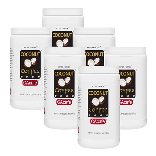 CAcafe Coconut Coffee, Coconut Infused Colombian Coffee, Creamy Drink Mix,