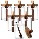 Rangement de cuisine polyvalent : au-delà des produits secs, utilisez ces récipients de cuisine en verre pour la préparation des repas, les sels de bain, les bonbons ou les garnitures de salade. Le verre transparent vous permet d'identifier facilement le contenu, tandis que le joint hermétique garantit une fraîcheur durable pour les fournitures de cuisine et d'artisanat