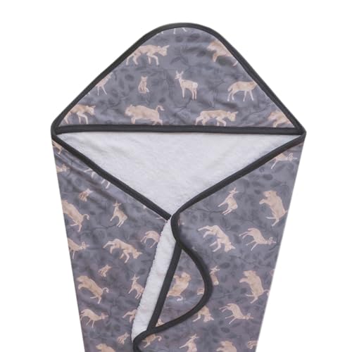 Image of Copper Pearl Hooded Bath Towels Premium Knit /Terry Cloth Baby Towels with Hood, Pockets, and Cool Designs - Great to Gift and Make Bath Time Fun - Baby Bath Towel, Timber