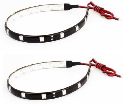 2pcs 12LED Strip 30CM SMD Vertical Tape 12V Ribbon Home Decoration Lamps IP56W