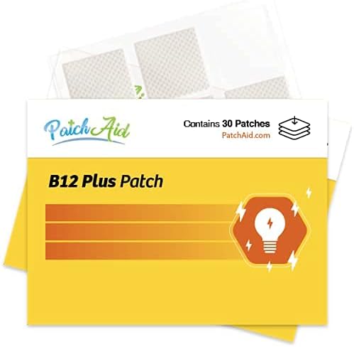B12 Energy Plus Topical Patch by PatchAid (White) - Pack of 1