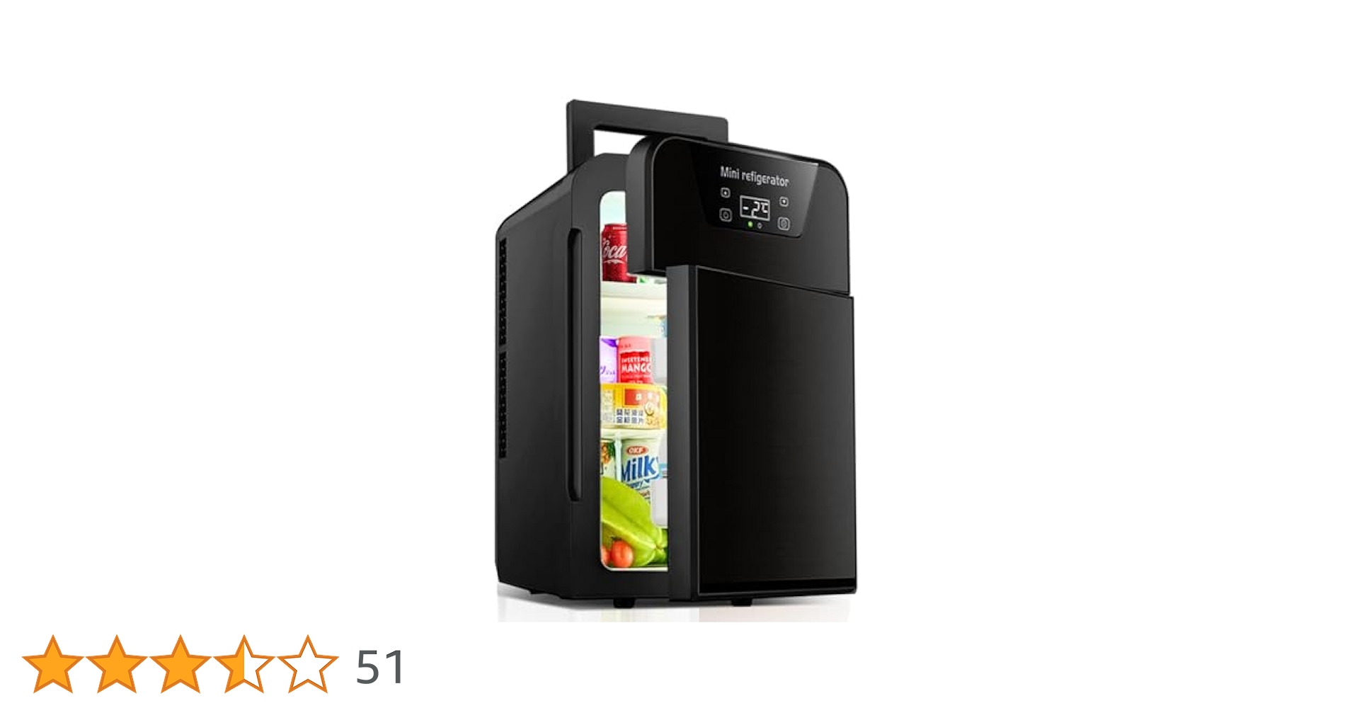 Rakutool ミニ冷蔵庫 冷温庫 小型冷蔵庫 22L冷蔵庫 ミニ保冷庫 保温 Amazon | Rakutool ミニ冷蔵庫 冷温庫 小型冷蔵庫 22L ミニ保冷