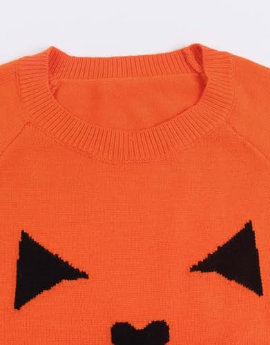 Women's Pullover Sweaters Long Sleeve Front Ribbed Knitted Cute Heart Sweater