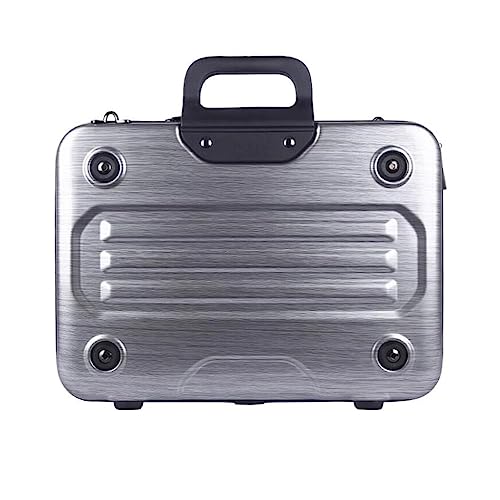 Metal Briefcase Tote Computer Case Bag Business Slim Shoulder Documentation Office Lawyer Briefcase
