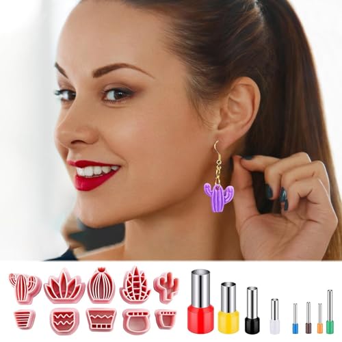 Coupe-argile pour boucles d'oreilles : moules réutilisables pour la création de bijoux uniques - 4