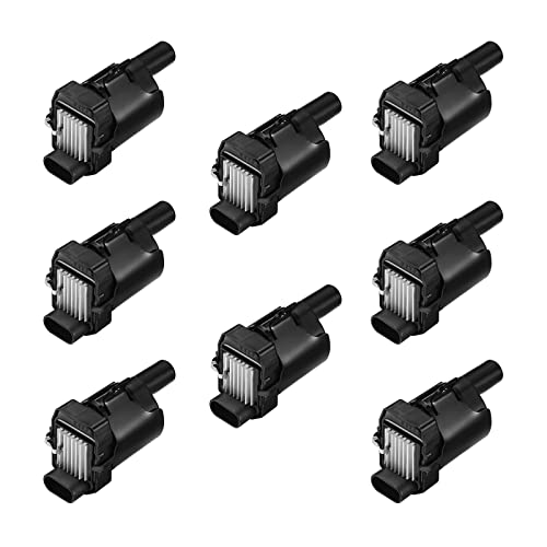 Bdfhyk Pack Of 8 Round Ignition Coils Replacement For Silverado 1500 2500 Tahoe Suburban Express Sierra Savana Yukon Xl Escalade V8 4.8L 5.3L 6.0L D585 C1251 19005218 Uf262 #TOP9
