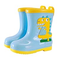 Holibanna Boy Girl's Non-slip Cartoon Dinosaur Rain Boots Boys and Girls for School Outdoor Play