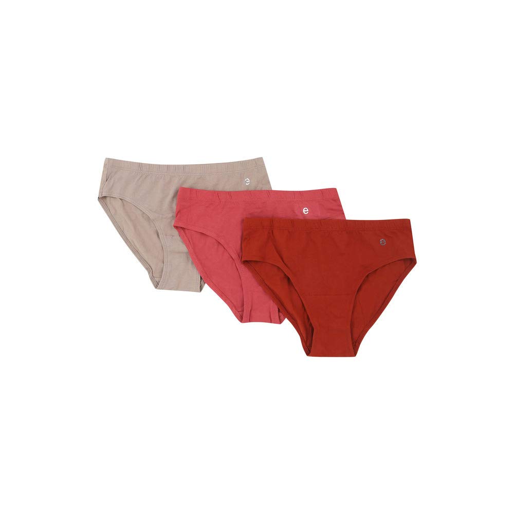 Enamor Stretchable Cotton Hipster Panties for Women, Full Coverage Grip Fit with Antimicrobial & Stain Release Technology-CR17-Assorted-Colors and Prints May Vary