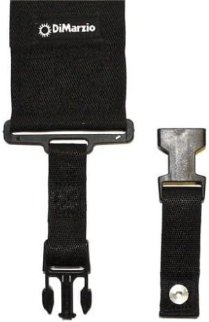 DiMarzio DD2800BK 3" Nylon ClipLock Guitar Strap Black w/Bonus LuluRock Pick (x1) 663334000254