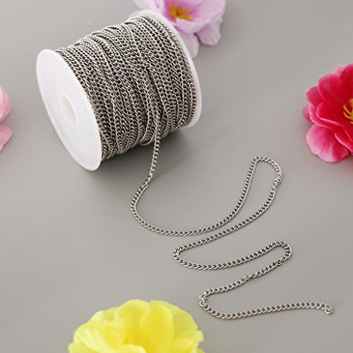kowaku Elo Da Corrente Do Cabo de aço Inoxidável a Granel para Fabricação de Joias DIY - 2.2mm