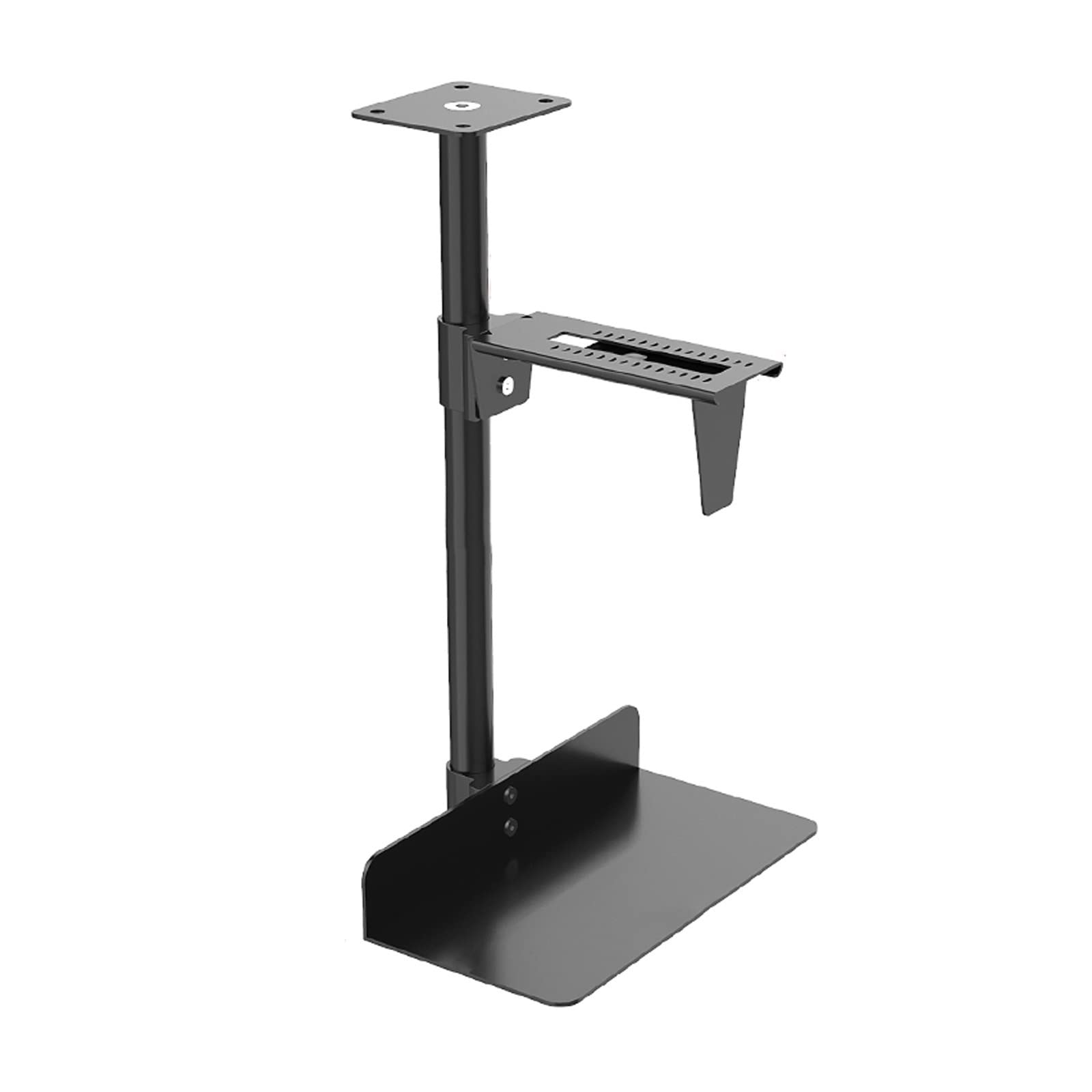 Torre Per PC Desktop Vernice metallica processore Supporto sotto l'attaccatura del supporto della scrivania Pc Montare con rotazione a 360 ° regolabile for impieghi gravosi processore Custodia Base Pe