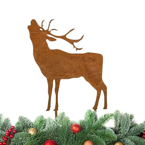 Vartegas Gartenstecker Rost 3er Set Hirsch Rentier REH Weihnachtsdeko...