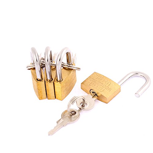 Image of Aexit Cabinet Jewlery Padlocks & Hasps Box Drawer Suitcase Security Lock Padlock 21mm Combination Padlocks Width 4pcs