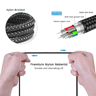 weishan USB C Charging Cable for Rode Wireless Go 2 / ii Microphone System, 3-in-1 Type-C 3A Charger Cord with 18W Fast-Charge Power Adapter, 4ft Long