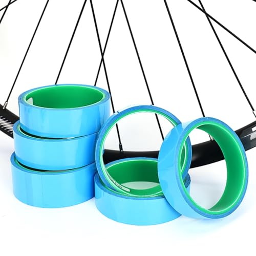 Chrisphil Tubeless Bike Rim Tape 700C Advanced, Bicycle Rim Tape Blue, Bicycle Rim Protector Strips Liner for MTB/Road Rim Wheel Length 10m Width (25MM×10M)