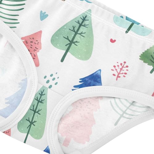 Christmas Trees Winter Toddler Underwear Floral 2t Cotton Girl Panties Cute Pattern Kids Undies Briefs4