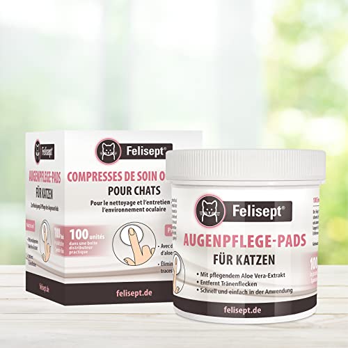 Eye Care 100 Pads for Cats  Against Dirt and Tear Stone  Pads for Cleaning and Care of the Eye Area  with Aloe Vera Extract  Cucciolini Doodles Eye care 100 pads for cats  against dirt and tear stone  pads for cleaning and care of the eye area  with aloe vera extract   cucciolini doodles