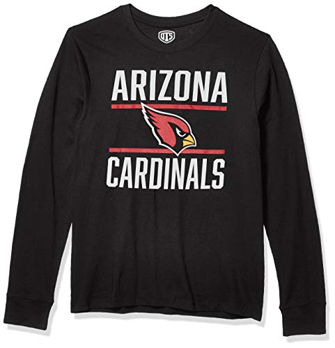 OTS NFL Arizona Cardinals Men's Rival Long Sleeve Tee, Double Bar, X-Large