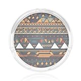 Construction élégante en verre : fabriqué à partir de verre écologique sans plomb, ce cendrier en cristal transparent avec motif ethnique africain offre un look élégant et transparent sans bulles, offrant une sensation de fraîcheur et une esthétique moderne.