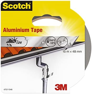 Scotch 47011548 aluminiowa taśma klejąca (48 mm x 15 m) srebrna