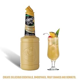 Finest Call Banana Puree| Real Fruit | Cocktail Ingredient | 1 Litre Bottle | Easy Pour | Bar Essential | Premium Ingredients | Cocktails, Drinks, Desserts
