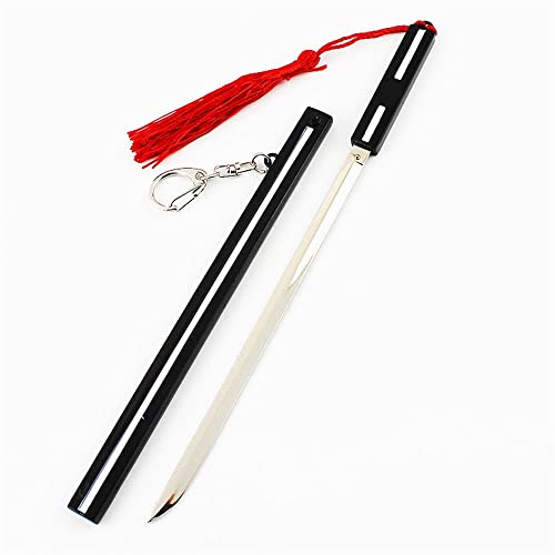 DBKJ 8.66 Inch Sasuke Kusanagi Sword Cosplay Weapon Sword Sasuke Anime Katana Keychain Desktop Ornaments Collection