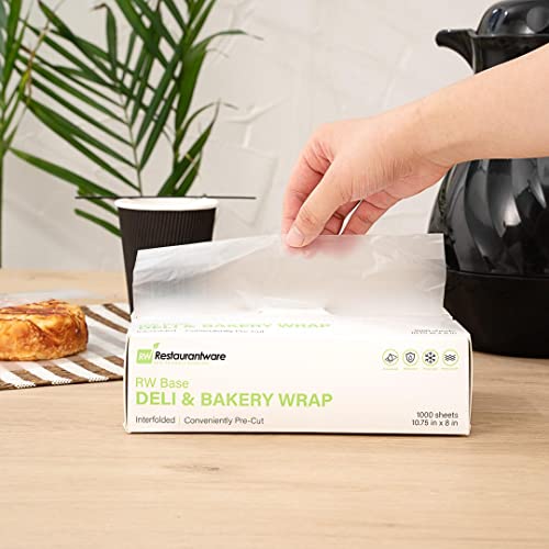 Restaurantware RWP0739C-1000 Rw Base 10.75 X 8 Inch Plastic Deli Sheets 1000 Interfolded Butcher Plastic Wraps thumb #3