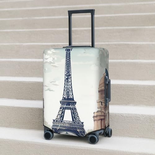 Housse bagage élasthanne Paris pour grand voyage et aéroport
