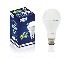 PHILIPS 12W LED Emergency Bulb, Emergency Bulb For Home, Cool Day Light, Pack of 1, B22