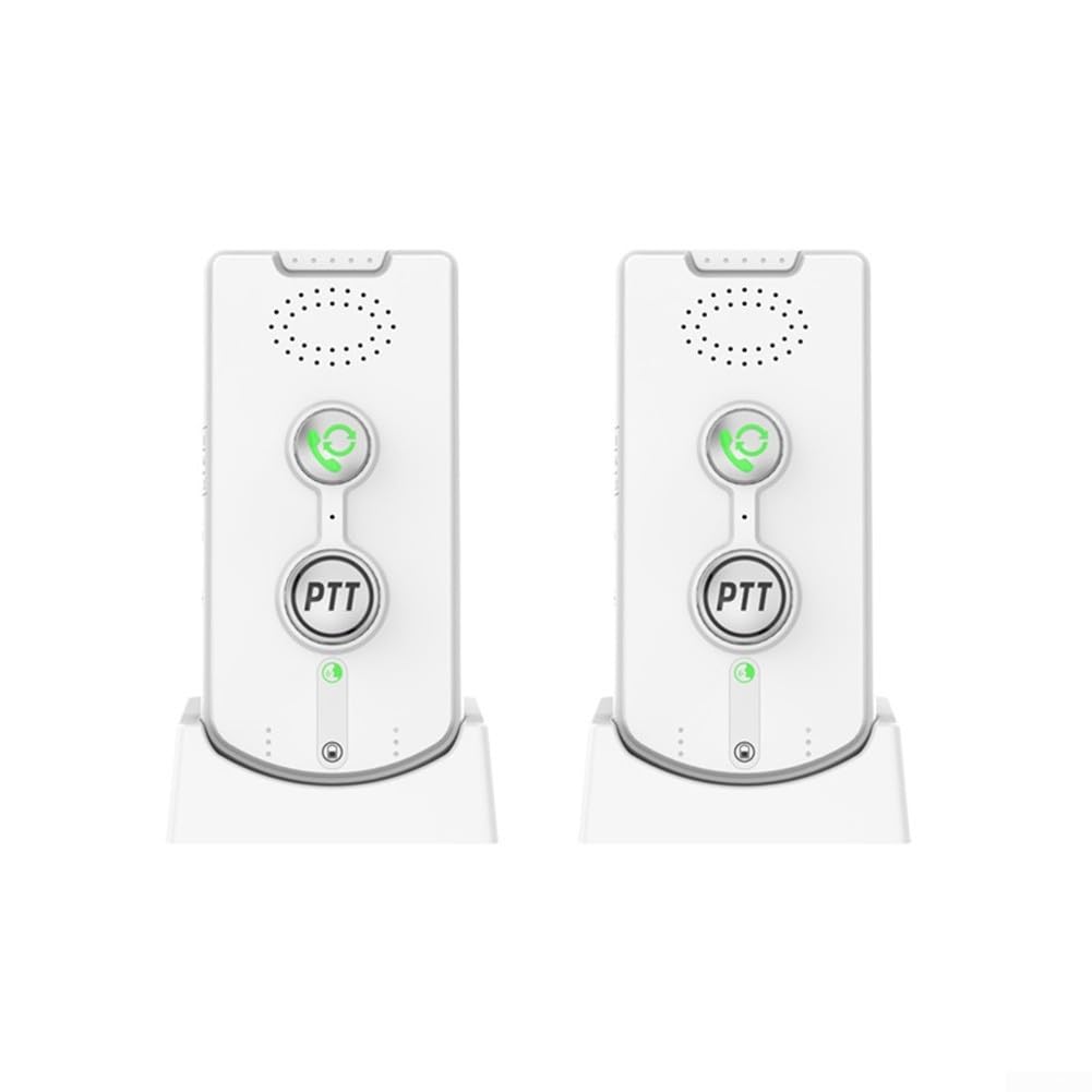 Interphone sans fil avec voix bidirectionnelle, système d'entrée de maison longue portée de 1000 m, unité résistante aux intempéries, pour villa à plusieurs étages, matériau ABS (blanc)