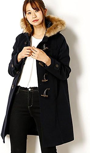 Amazon アースミュージック エコロジー Earthmusic Ecology フルフルダッフルコート ミディアム 162ネイビー L コート ジャケット 通販