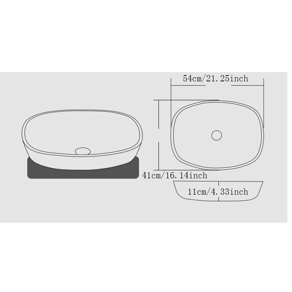 Waschbecken für Badezimmer, zum Einbauen, für Schiff, Toilette, Waschbecken, einfach, Waschbecken aus gehärtetem Glas, Hoteltheke, Waschbecken für Badezimmer (C, Sink Set)