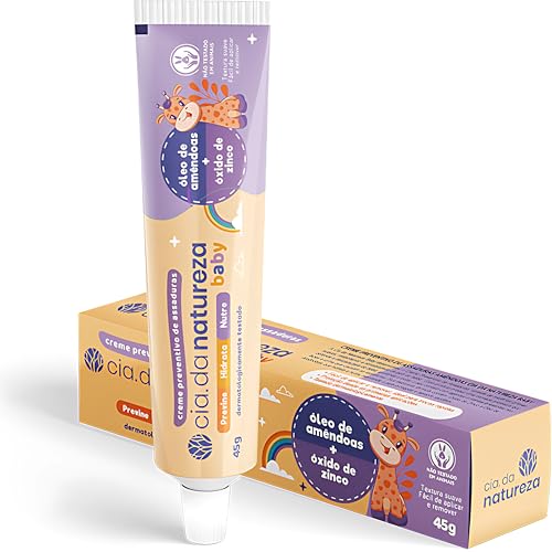Cia. da Natureza, Creme de assaduras, Baby, Com Óleo de Amêndoas, 45g
