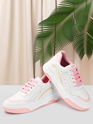 Image of Women Casual Sneaker Shoes Lightweight Soft & Comfortable with Lace-Up Shoes for Women's & Girl's