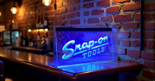 Tool Neon Signs, LED Beer Blue Neon Sign for Wall and Room Decor Neon Night Light for Man Cave Bedroom Home Bar Shop Pub Bistro Party Hotel Game Room Decor Gifts 12x8 inch