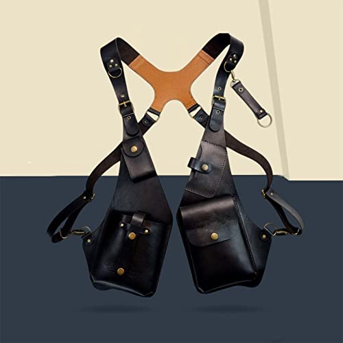 Colaxi Bolsa de Steampunk com Alça Ajustável Anticapa Equitação Bicicleta,