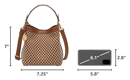 Image of Fossil Womens Jessie Small Bucket Crossbody Bag