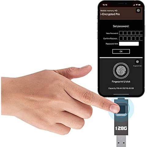 YIGORN 128GB Encrypted USB Drive Cover