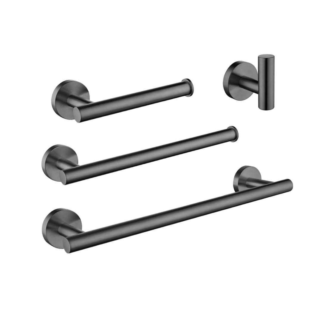 Porte-serviettes de salle de bain gris bronze pour organiser vos draps de bain