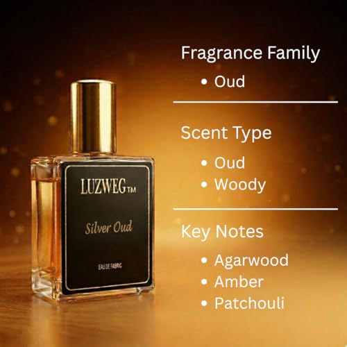 Image of Silver Oud 30 ml Perfume (Oud & Woody) | Rich & Intense Unisex Fragrance | Long Lasting Warm Spicy Scent | Premium Travel Size Perfume for Men & Women | Everyday Bold Aroma | Gift for Him & Her